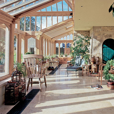 A Traditional Timber Conservatory With Floor Grilles